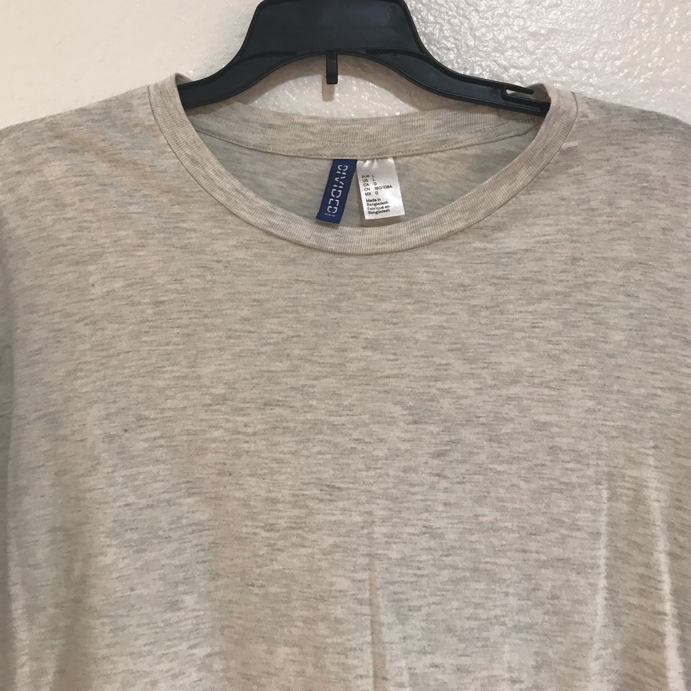 H&M Marled Cream Basic Tee | Large - Picture 2 of 4